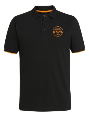 Poloshirt LOGO CIRCLE, zwart