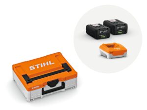 Stihl Power Box S met 2x AP 300.0 P accu en AL 501 lader