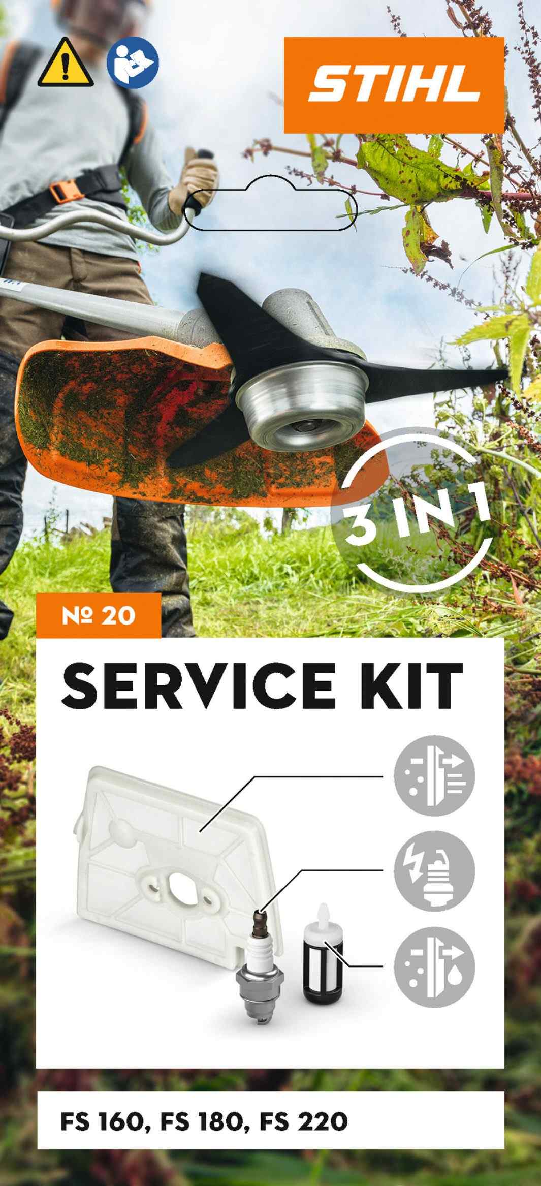 Service Kit 20 voor FS 160, FS 180 en FS 220 2 Service Kit 20 voor FS 160, FS 180 en FS 220 - Afbeelding 2