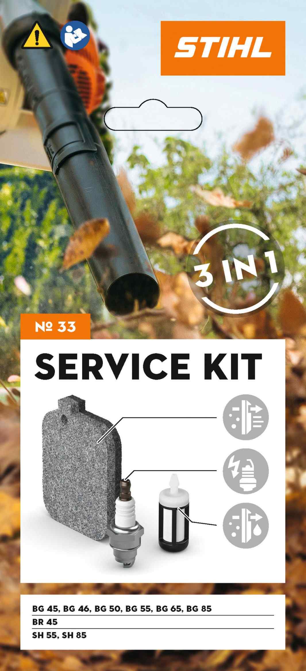 Service Kit 33 voor BG 45, BG 46, BG 50, BG 55, BG 65, BG 85, BR 45, SH 55 en SH 85 2 Service Kit 33 voor BG 45, BG 46, BG 50, BG 55, BG 65, BG 85, BR 45, SH 55 en SH 85 - Afbeelding 2