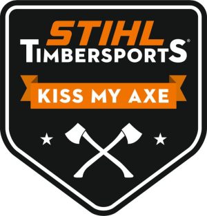 Sticker KISS MY AXE - 21 x 24 cm